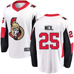 Men's Chris Neil Ottawa Senators Breakaway Away Jersey - White