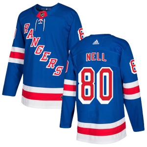 Men's Chris Nell New York Rangers Authentic Home Jersey - Royal Blue