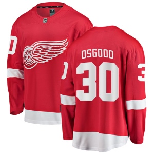 Men's Chris Osgood Detroit Red Wings Breakaway Home Jersey - Red