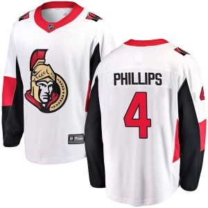 Men's Chris Phillips Ottawa Senators Breakaway Away Jersey - White