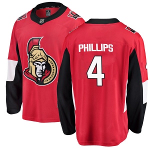 Men's Chris Phillips Ottawa Senators Breakaway Home Jersey - Red