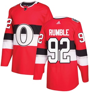 Men's Chris Rumble Ottawa Senators Authentic 2017 100 Classic Jersey - Red