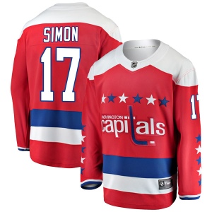 Men's Chris Simon Washington Capitals Breakaway Alternate Jersey - Red