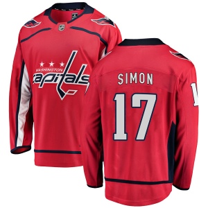 Men's Chris Simon Washington Capitals Breakaway Home Jersey - Red