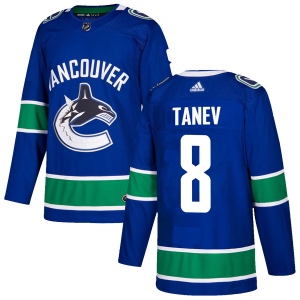 Men's Chris Tanev Vancouver Canucks Authentic Home Jersey - Blue