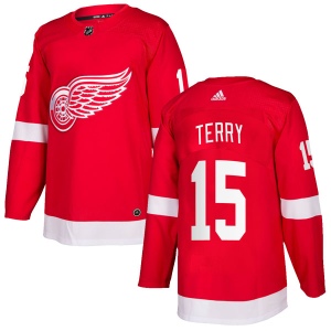 Men's Chris Terry Detroit Red Wings Authentic Home Jersey - Red