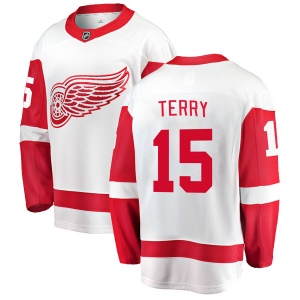 Men's Chris Terry Detroit Red Wings Breakaway Away Jersey - White