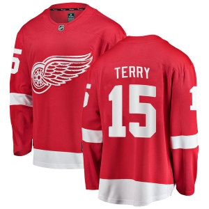 Men's Chris Terry Detroit Red Wings Breakaway Home Jersey - Red