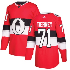 Men's Chris Tierney Ottawa Senators Authentic 2017 100 Classic Jersey - Red