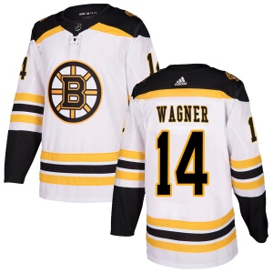 Men's Chris Wagner Boston Bruins Authentic Away Jersey - White