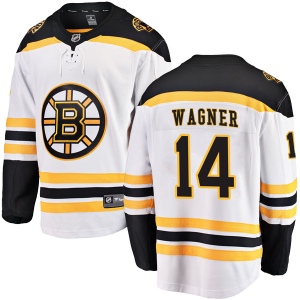 Men's Chris Wagner Boston Bruins Breakaway Away Jersey - White