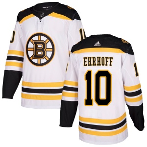 Men's Christian Ehrhoff Boston Bruins Authentic Away Jersey - White