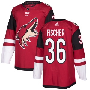 Men's Christian Fischer Arizona Coyotes Authentic Maroon Jersey