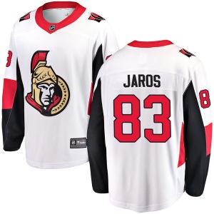 Men's Christian Jaros Ottawa Senators Breakaway Away Jersey - White