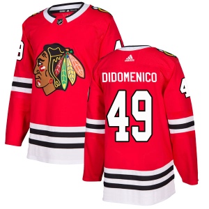 Men's Christopher DiDomenico Chicago Blackhawks Authentic Home Jersey - Red