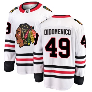 Men's Christopher DiDomenico Chicago Blackhawks Breakaway Away Jersey - White