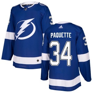 Men's Christopher Paquette Tampa Bay Lightning Authentic Home Jersey - Blue