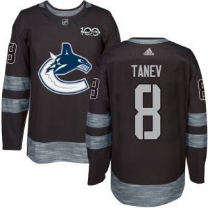 Men's Christopher Tanev Vancouver Canucks Authentic 1917-2017 100th Anniversary Jersey - Black