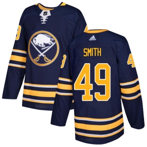 Men's C.j. Smith Buffalo Sabres Authentic C.J. Smith Home Jersey - Navy