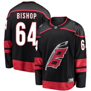 Men's Clark Bishop Carolina Hurricanes Breakaway Alternate Jersey - Black