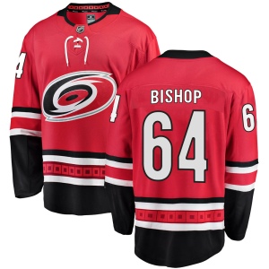 Men's Clark Bishop Carolina Hurricanes Breakaway Home Jersey - Red