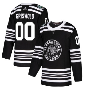 Men's Clark Griswold Chicago Blackhawks Authentic 2019 Winter Classic Jersey - Black