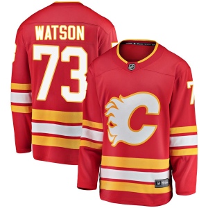 Men's Cliff Watson Calgary Flames Breakaway Alternate Jersey - Red