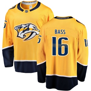 Men's Cody Bass Nashville Predators Breakaway Home Jersey - Gold