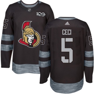 Men's Cody Ceci Ottawa Senators Authentic 1917-2017 100th Anniversary Jersey - Black