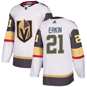 Men's Cody Eakin Vegas Golden Knights Authentic White Away Jersey - Gold