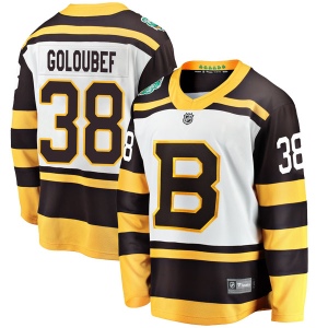 Men's Cody Goloubef Boston Bruins 2019 Winter Classic Breakaway Jersey - White