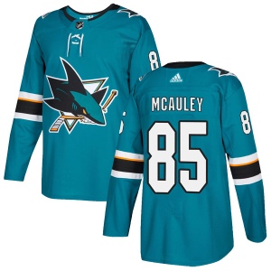 Men's Colby McAuley San Jose Sharks Authentic Home Jersey - Teal