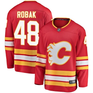 Men's Colby Robak Calgary Flames Breakaway Alternate Jersey - Red