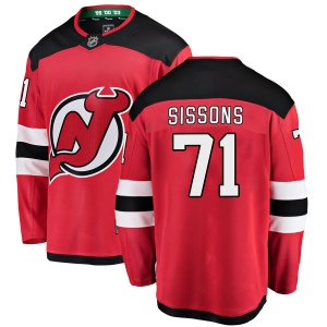 Men's Colby Sissons New Jersey Devils Breakaway Home Jersey - Red