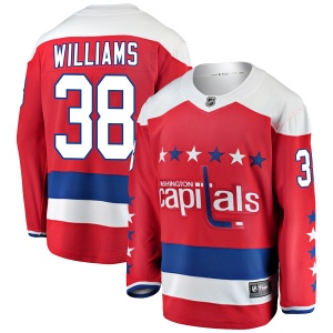 Men's Colby Williams Washington Capitals Breakaway Alternate Jersey - Red