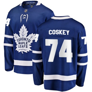 Men's Cole Coskey Toronto Maple Leafs Breakaway Home Jersey - Blue