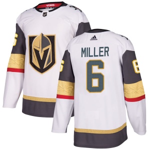 Men's Colin Miller Vegas Golden Knights Authentic White Away Jersey - Gold