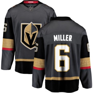 Men's Colin Miller Vegas Golden Knights Black Home Breakaway Jersey - Gold