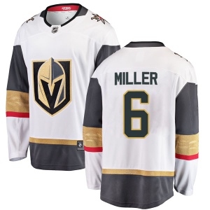 Men's Colin Miller Vegas Golden Knights Breakaway White Away Jersey - Gold