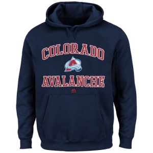 Men's Colorado Avalanche Heart & Soul Hoodie - - Navy Blue