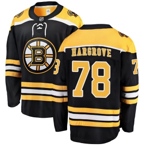 Men's Colton Hargrove Boston Bruins Breakaway Home Jersey - Black