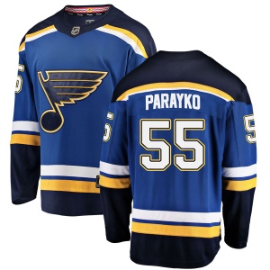 Men's Colton Parayko St. Louis Blues Breakaway Home Jersey - Blue