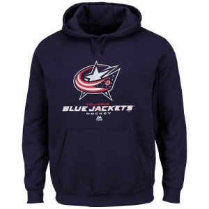 Men's Columbus Blue Jackets Big & Tall Critical Victory Pullover Hoodie - - Navy Blue