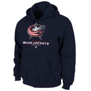 Men's Columbus Blue Jackets Critical Victory VIII Fleece Hoodie - - Navy Blue