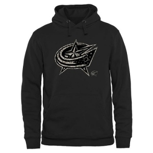 Men's Columbus Blue Jackets Rink Warrior Pullover Hoodie - Black