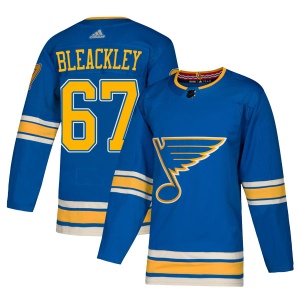 Men's Conner Bleackley St. Louis Blues Authentic Alternate Jersey - Blue