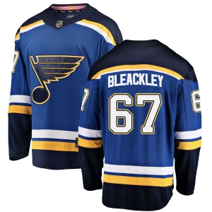 Men's Conner Bleackley St. Louis Blues Breakaway Home Jersey - Blue