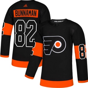 Men's Connor Bunnaman Philadelphia Flyers Authentic Alternate Jersey - Black