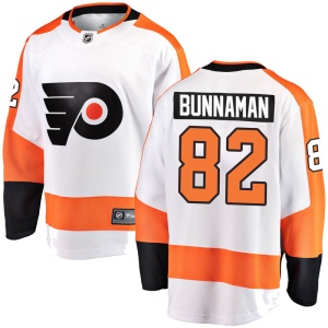 Men's Connor Bunnaman Philadelphia Flyers Breakaway Away Jersey - White