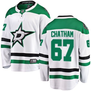 Men's Connor Chatham Dallas Stars Breakaway Away Jersey - White